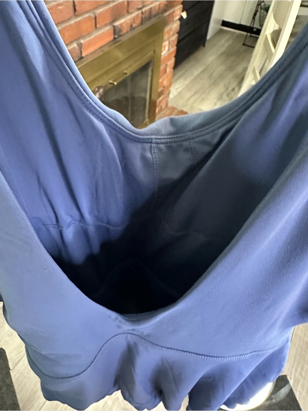 Blue Sleeveless Tiered Skort Dress - Picture 9 of 9